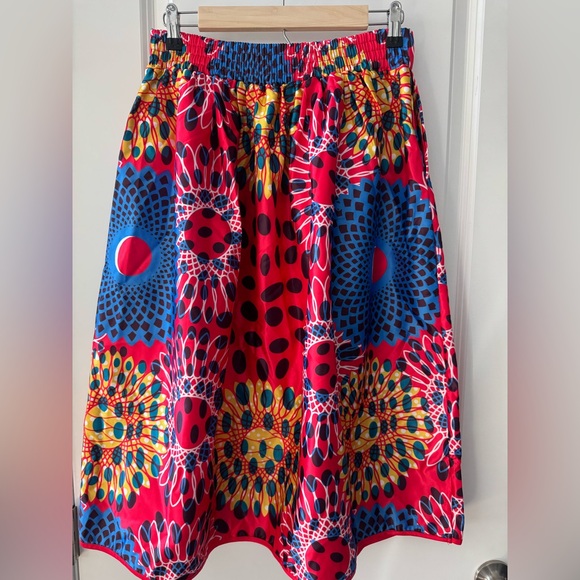 Vintage African‎ style Midi Skirt - Picture 4 of 5